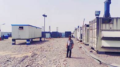 ​مجموعة هائل سعيد تزود كهرباء لحج بمقطورة ديزل