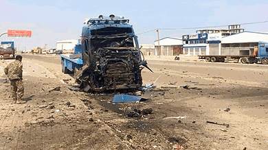 تفجير استهدف موكب مدير شرطة دارسعد