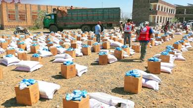 ​مساع لتكثيف النشاط الإنساني للصليب الأحمر في البيضاء