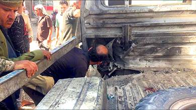 إصابة مسؤول أمني ومصرع بائع خضار بتفجير عبوة في قعطبة