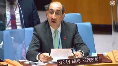 مندوب سوريا الدائم لدى الأمم المتحدة بسام صباغ