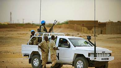 عناصر بقوات حفظ السلام الأممية في مالي.