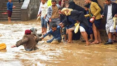 ​وفاة 14 شخصاً في اليمن جراّء السيول من بينهم 4 أطفال
