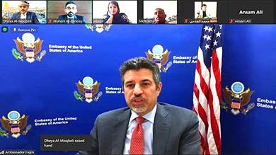 ​السفير الأمريكي باليمن يبحث مع قيادات شبابية السلام والحرب