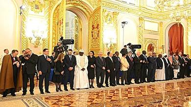 الرئيس الروسي يقبل أوراق اعتماد سفراء 5 دول عربية