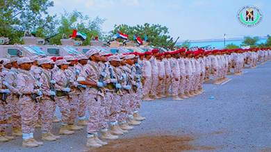 ​انطلاق العام التدريبي للواء الأول مشاة بعدن واللواء 170 دفاع جوي بتعز