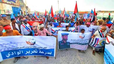 ​تصاعد الاحتجاجات ضد "العسكرية الأولى" في وادي حضرموت