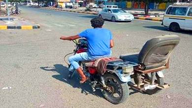 حملة أمنية لحظر الدراجات النارية في مديرية المنصورة
