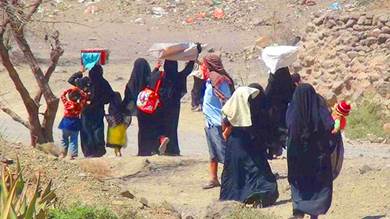 ​تقرير دولي يؤكد نزوح 27 ألف يمني منذ مطلع العام الجاري