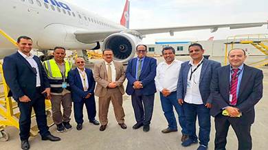 ​اليمنية تتسلم شهادة الطائرة الجديدة «مملكة حِمْيَر»