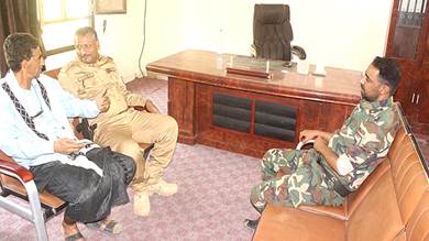 ​لقاء يعزز التنسيق الأمني بين الشرطة العسكرية وأمن الحوطة