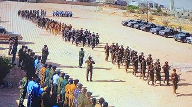 ​شبوة تشهد عرضًا عسكريًا بمناسبة افتتاح مبنى القوات الخاصة