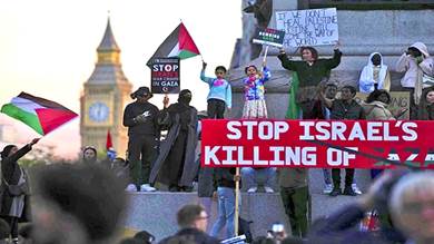 اعتقال 13 متظاهرا شاركوا في تجمع مؤيد لفلسطين في لندن
