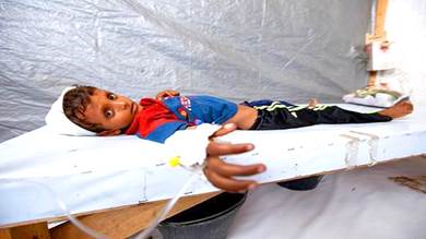 ​منظمة دولية: ارتفاع مقلق لحالات الإصابة بالكوليرا في اليمن