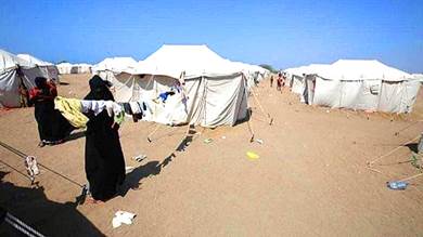 تقرير: نزوح 1850 يمنياً جراء التصعيد الحوثي خلال شهر