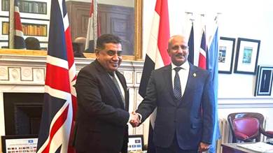 ​طارق صالح يلتقي وزير بريطانيا لشؤون الشرق الأوسط