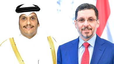 مباحثات يمنية قطرية لتعزيز آفاق تنمية العلاقات الثنائية