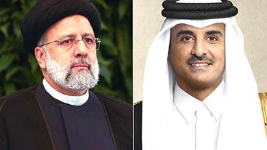 أمير قطر يؤكد للرئيس الإيراني ضرورة خفض كل أشكال التصعيد في المنطقة