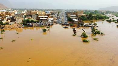 ​منخفض عمان يضرب مناطق في حضرموت والمهرة وسط تحذيرات أممية من فيضانات