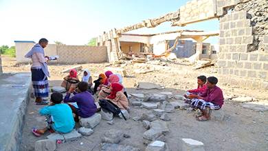 أزمة التعليم باليمن لا تزال مستمرة رغم انخفاض العنف والاضطرابات
